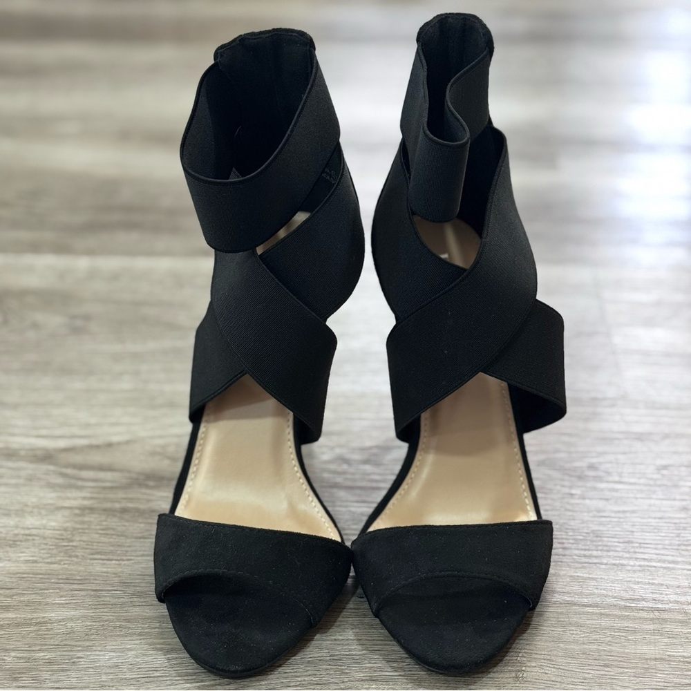 Elegant Black Strappy Heels